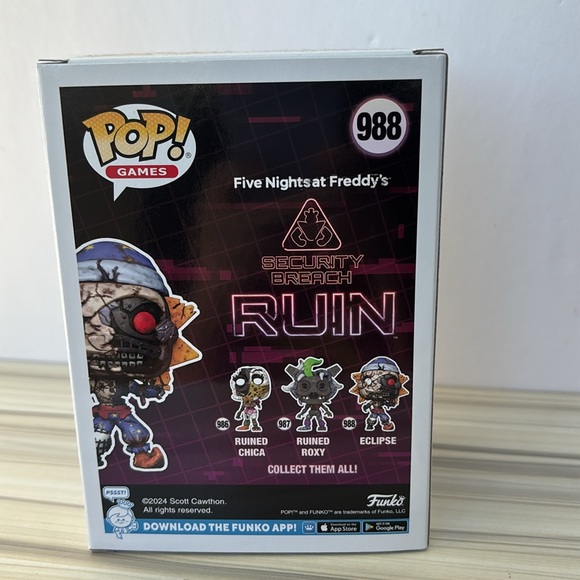 Funko Pop Five Nights at Freddy’s FNAF Security Breach Ruin Eclipse #988 - Picture 2 of 6